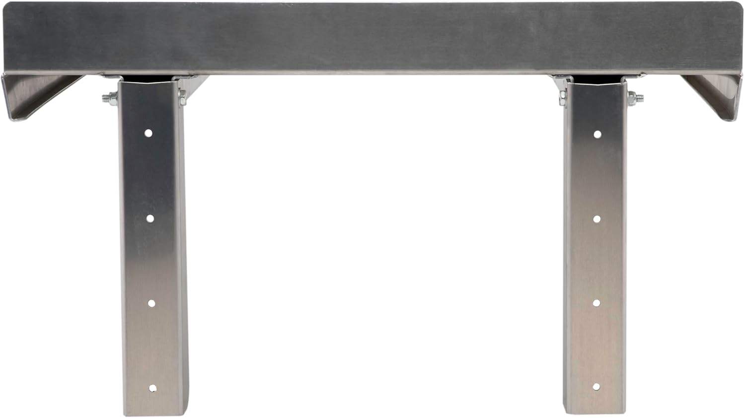 Extreme Max 5001.6314 Wall-Mounted Folding Aluminum Work Bench for Enclosed Race Trailer, Shop, Garage, Storage - 26" x 18", Silver