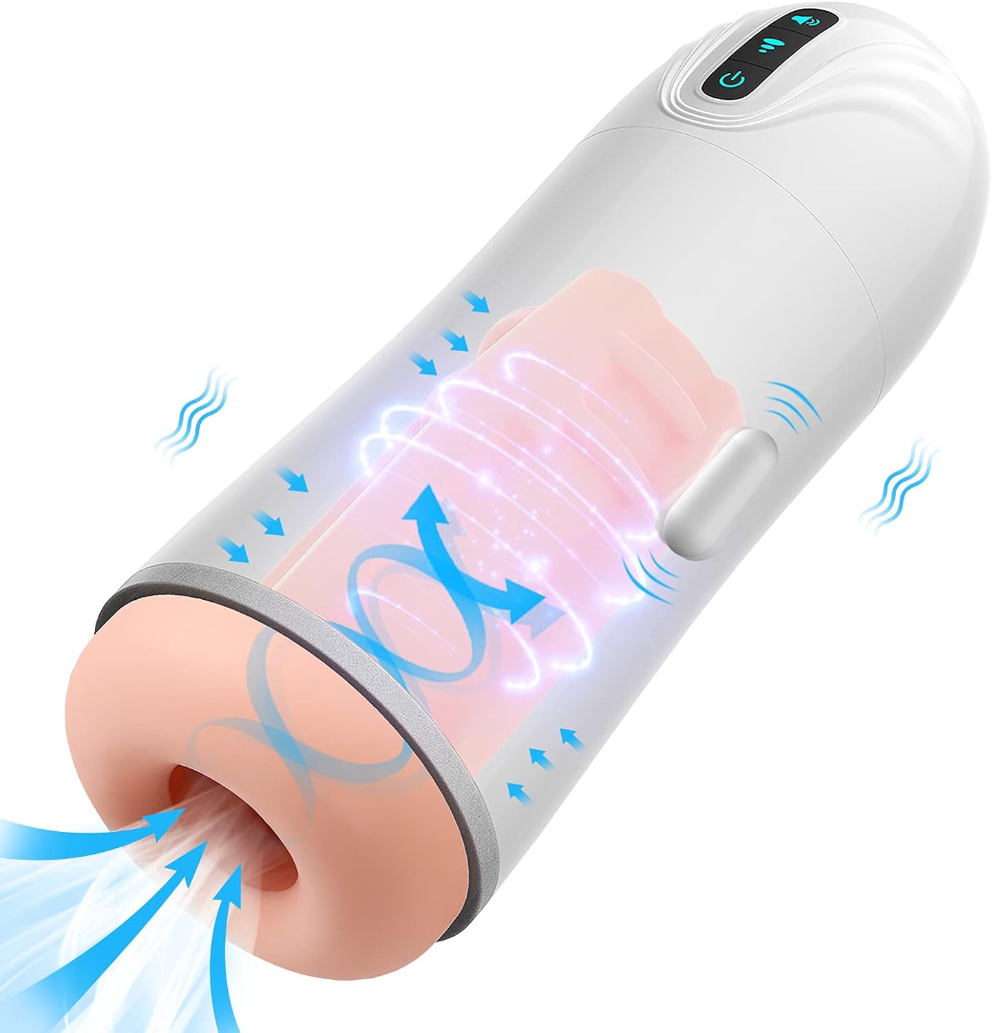 BIG SHOCKED Automatic Sucking Male Masturbators Cup with 3 Suction &7 Vibration Modes,Male Masturbator Penis Extend Pump Enlargement Air Pressure Rechargeable Device for Men Strengthen Bigger Stronger