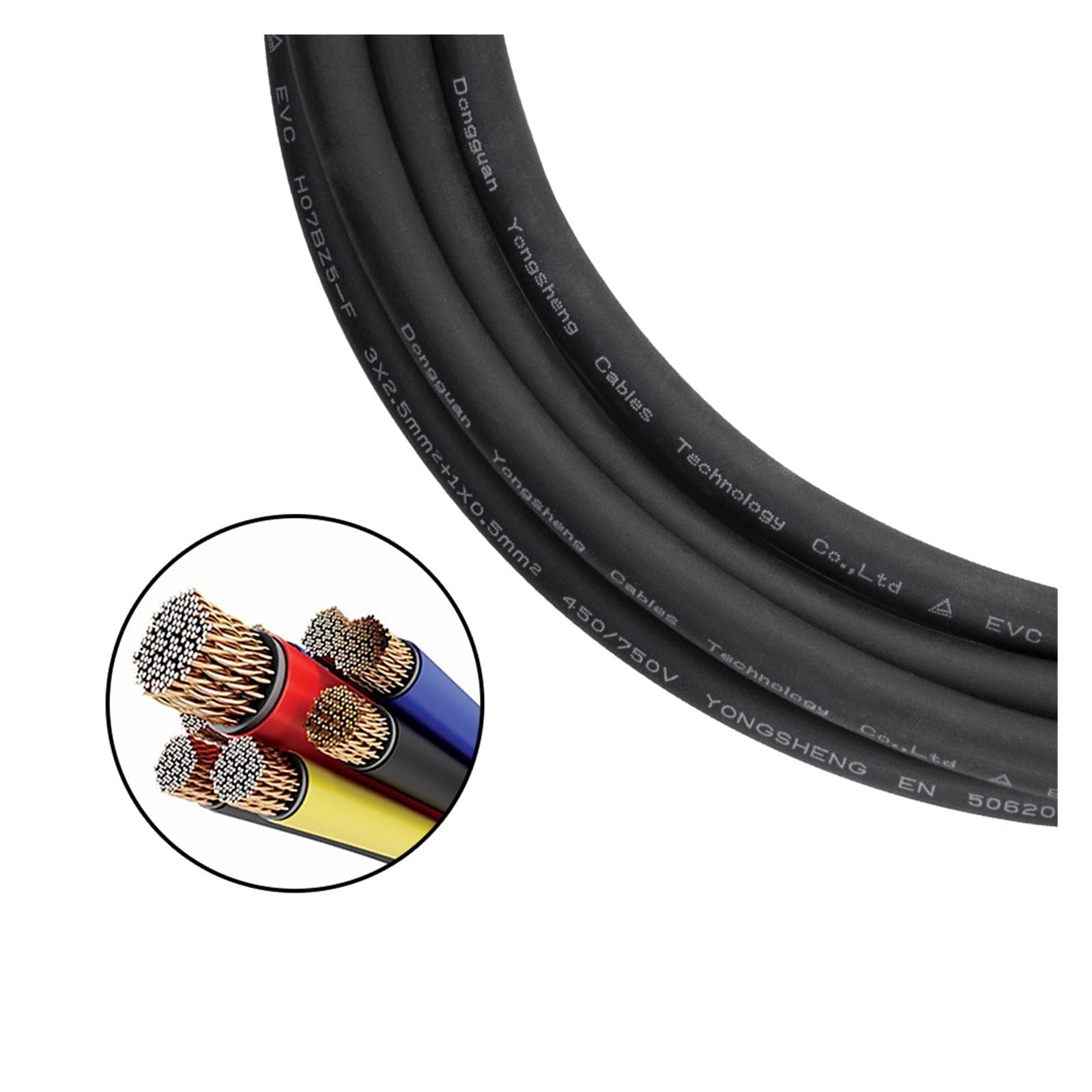 Cavo di Ricarica for Caricabatterie for Auto EV Veicolo Elettrico Monofase O Trifase 16A-32A Tipo 2 Femmina A Maschio IEC 62196 Lunghezza 5M Ricarica Sicura(16A 3P 11KW 5meters)