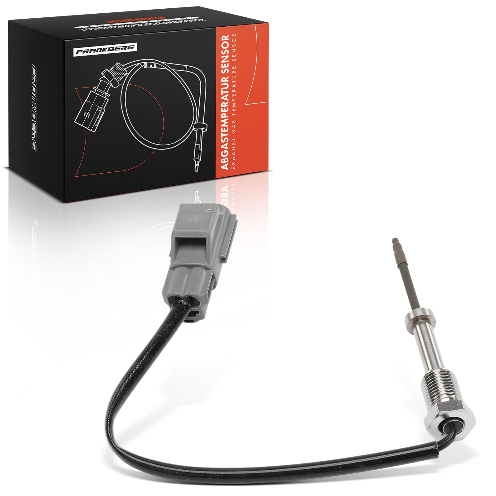Frankberg Sensor de temperatura de gases de escape | Compatible con: Furgoneta Fiesta V, Autobús de tránsito V363 FAD FBD, Caja de tránsito FA, Galaxy CK