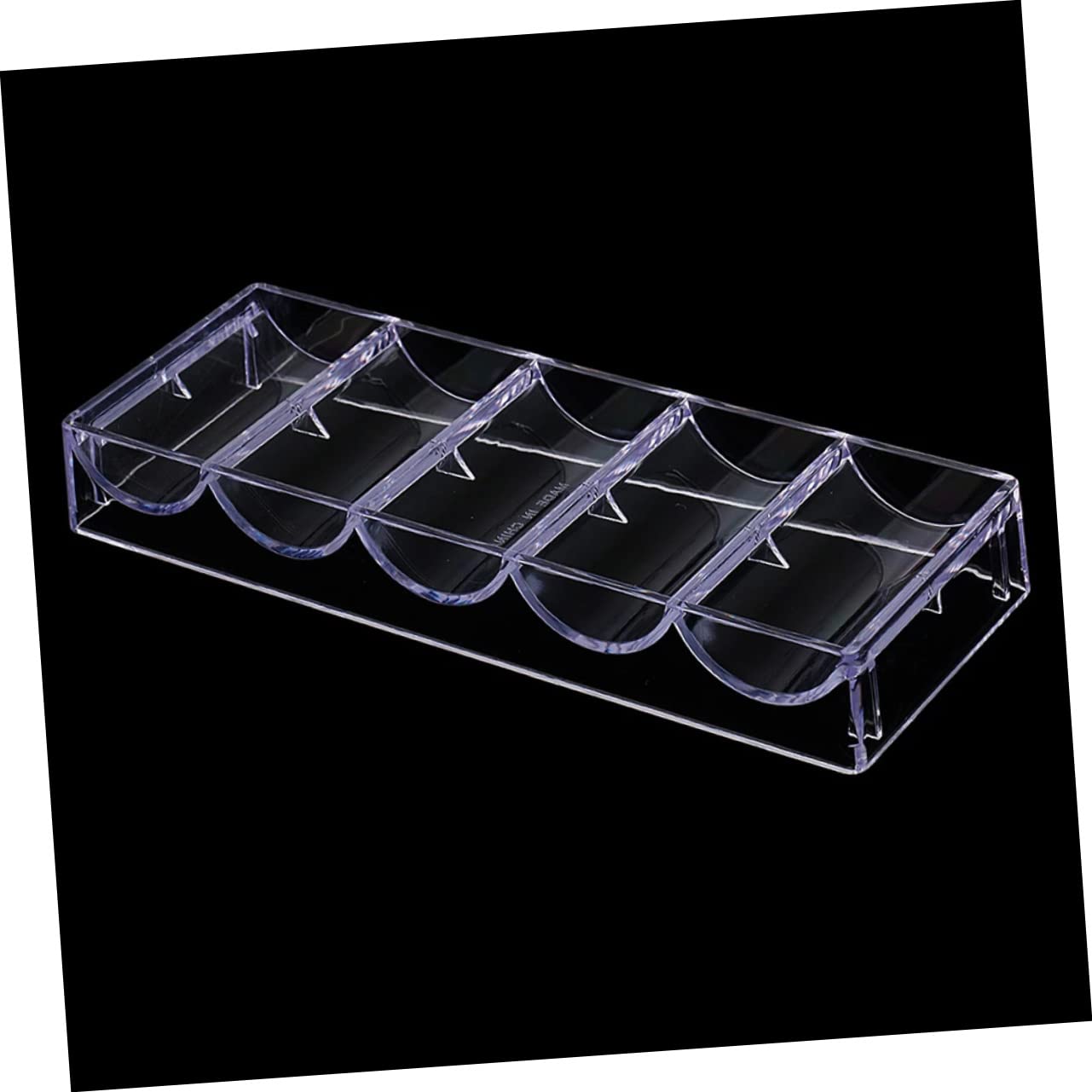 Abaodam 1 Boîte Porte-Frites Jeton De Bingo Plateau De Jetons Plateau De Table Récipients avec Couvercles Organiseur avec Couvercle Porte-Puce Puces Organisateur Acrylique avec Couverture