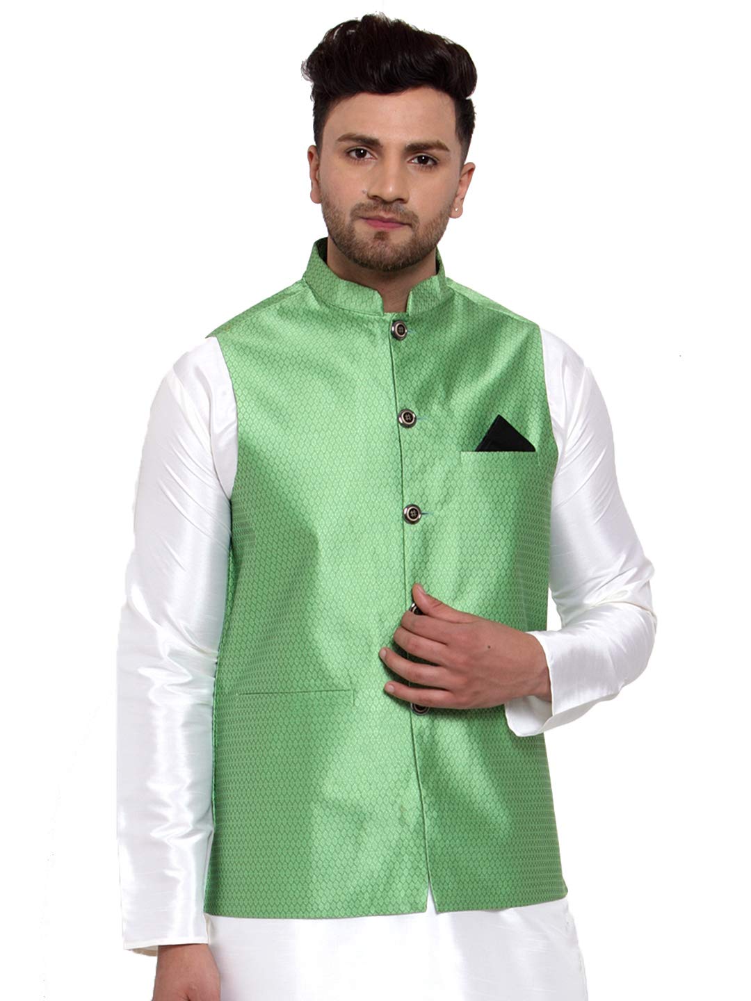 jompers Men's Geometric Print Waistcoats/Nehru jeckets.-picture-34