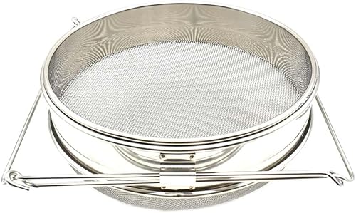 Goodland Bee Supply Colador doble de la miel del top del cubo del acero inoxidable del tamiz de la categoría alimenticia 304, filtro para el