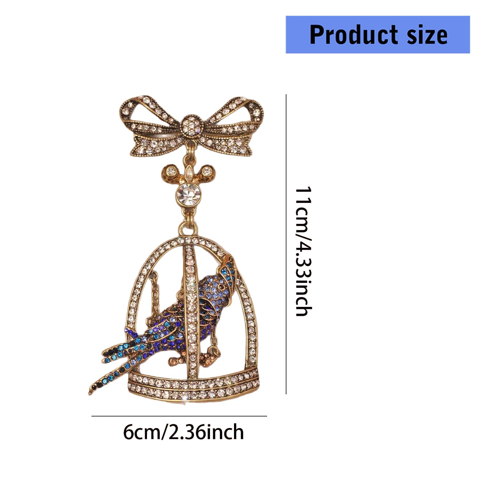 Spilla ornamentale in metallo con chiusura Accessorio elegante per spille per abiti adatto per abiti, cappotti e giacche Spilla decorata in lega