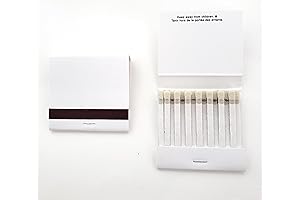 100 White Matchbooks