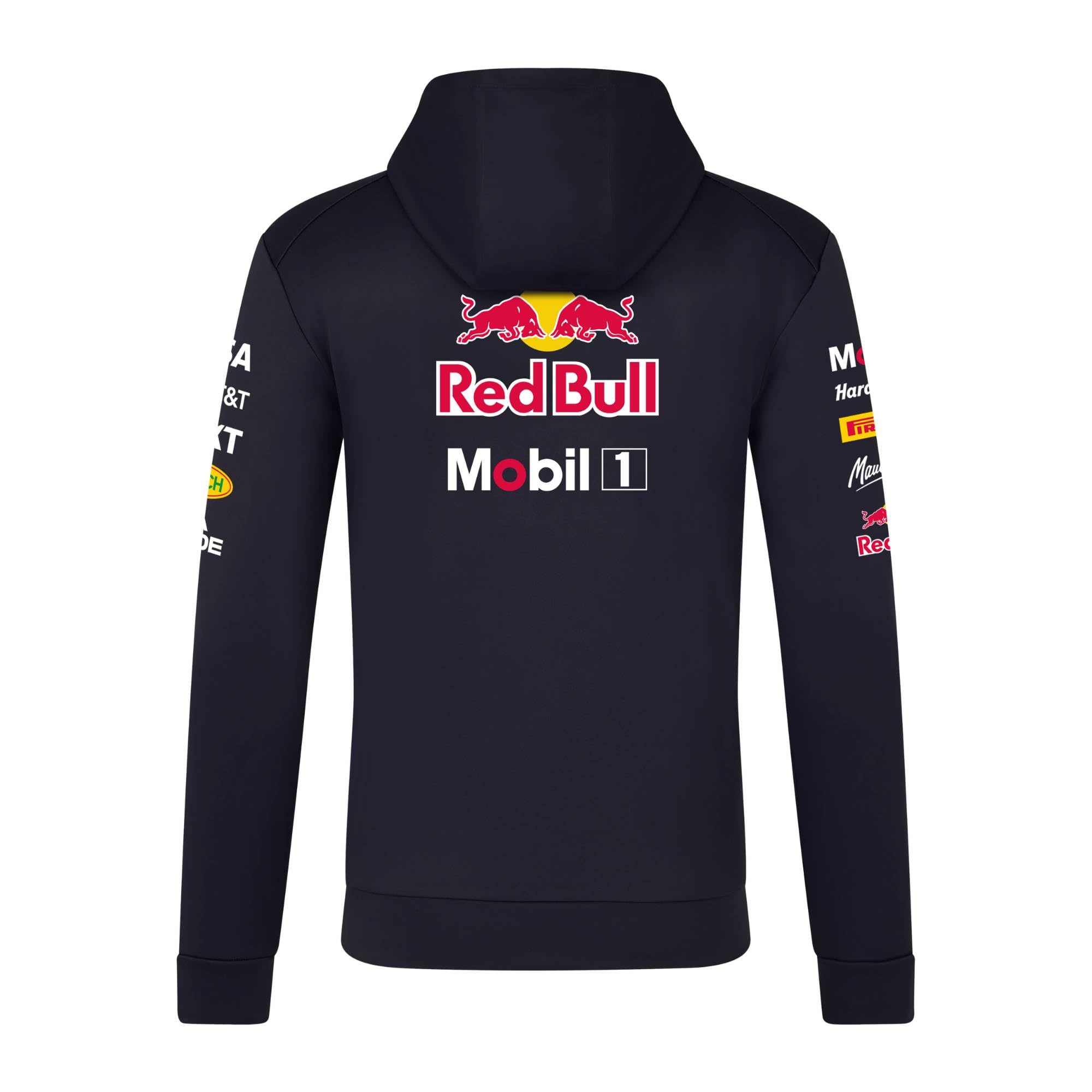 Red Bull ENERGY WEAR Oracle RB Racing Replica Zip Hoodie Blau | Offizieller Formel 1 Fanartikel - 91% Polyester, 9% Elastan