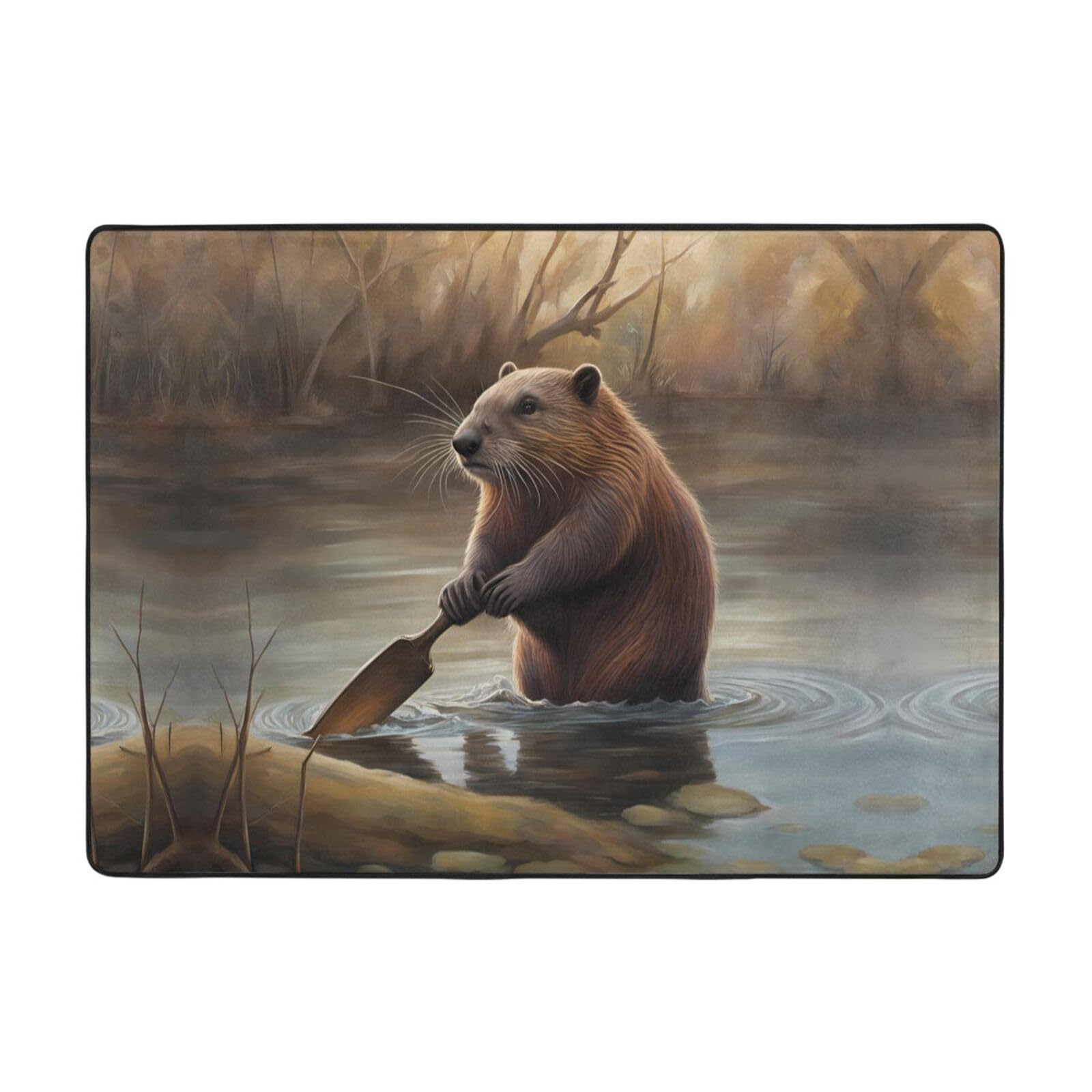 Tapis de travail castor grand format pour un coin bureau à la maison cocooning
