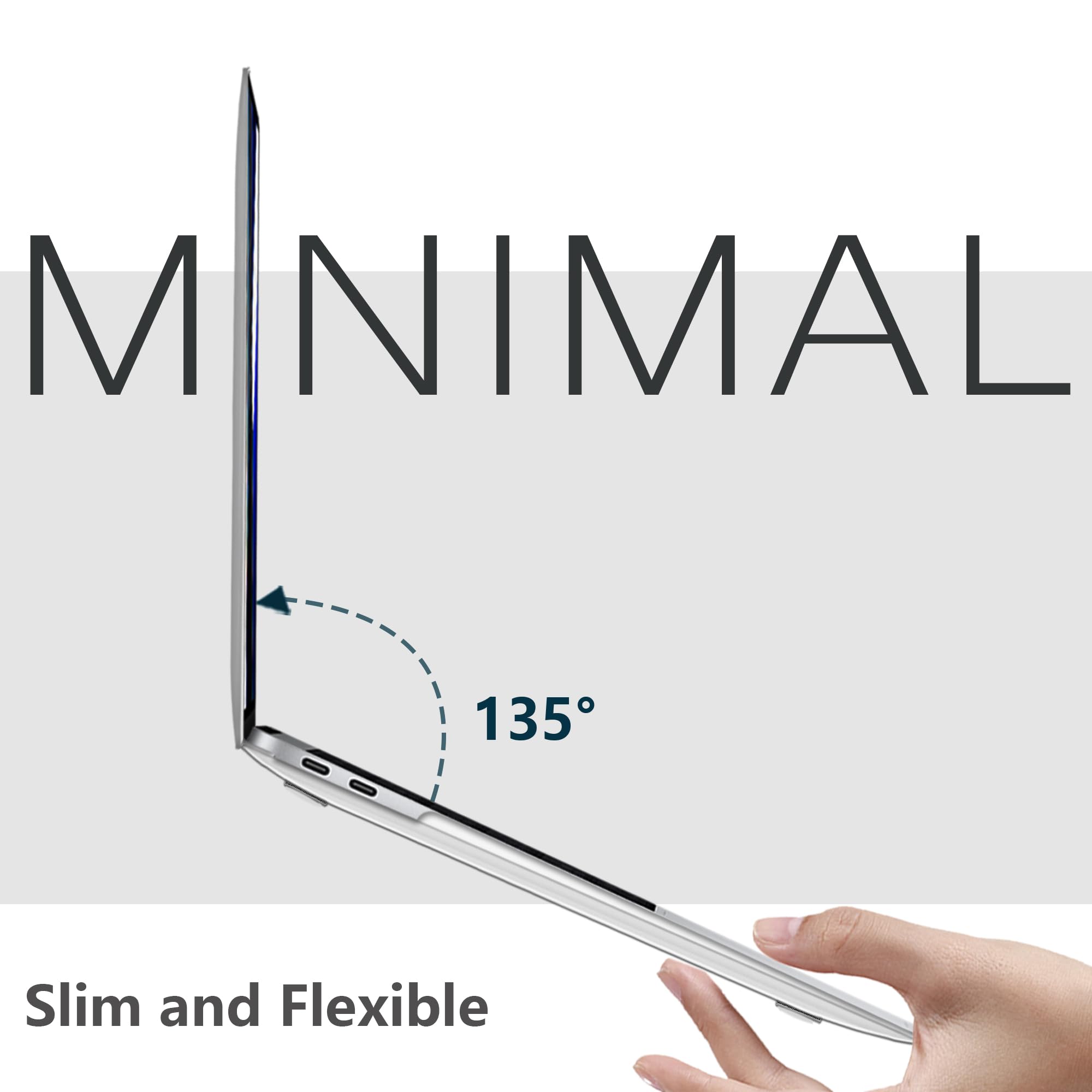 NPUOLS Custodia Protettiva per MacBook Air 13 Pollici M1 2020-2018 A2337 A2179 A1932,[Come il Colore Originale],Ultra Sottile Antigraffio,Cover Rigide e EU Tastiera Cover,Grigio Opaco