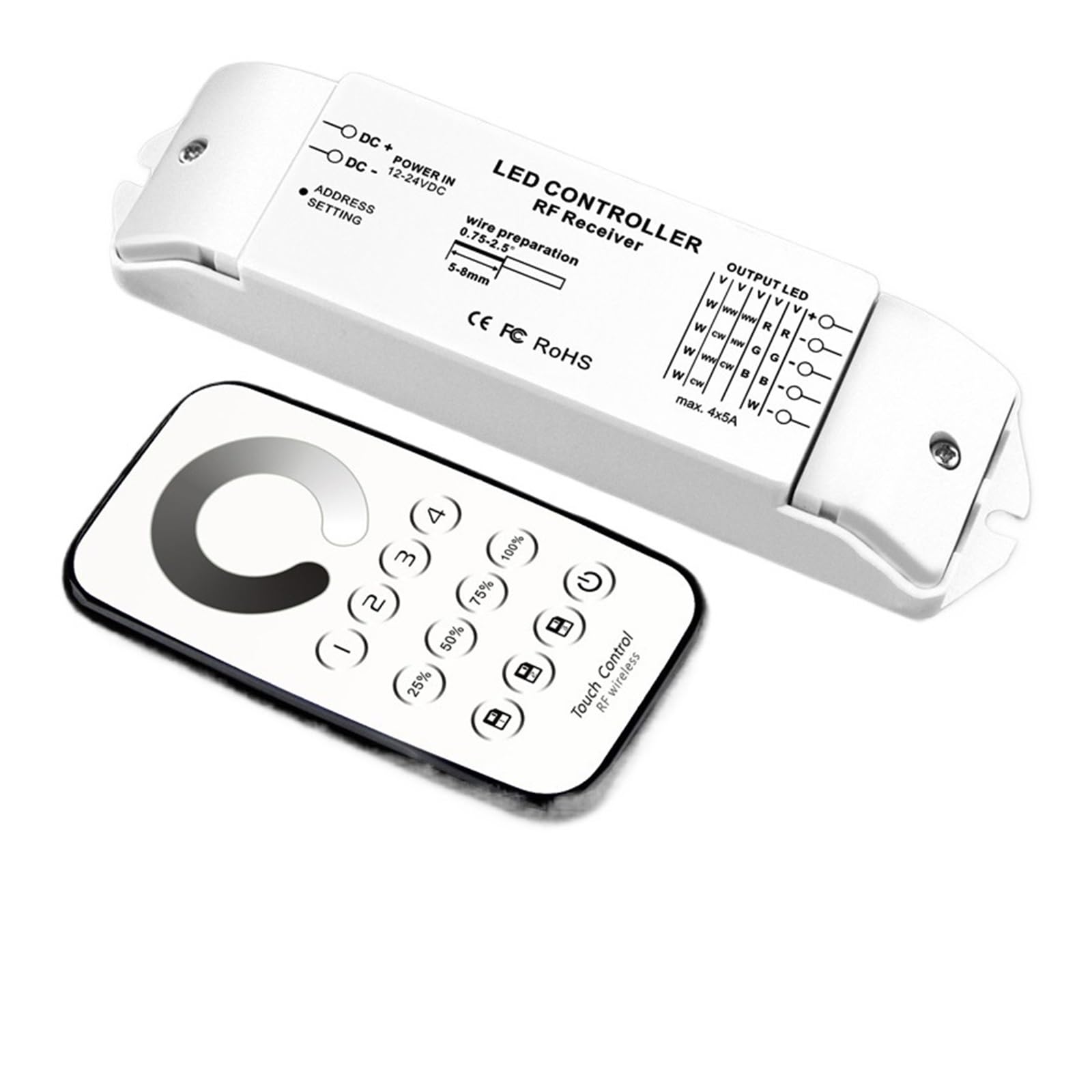 Télécommande 12V 24V T7 R4M pour corriger les clignotements de ruban LED - 5