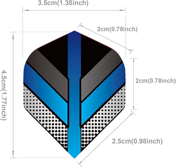 90PCS Dart Flights Dart Flights Replacement Feather Tail Wing for Soft Tip Steel Tip Darts