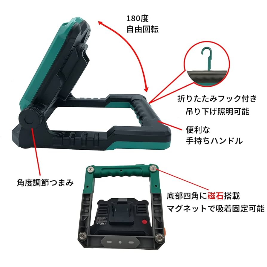 Amazon.co.jp: 3000ルーメン 驚異な明るさ 充電式ledワーク