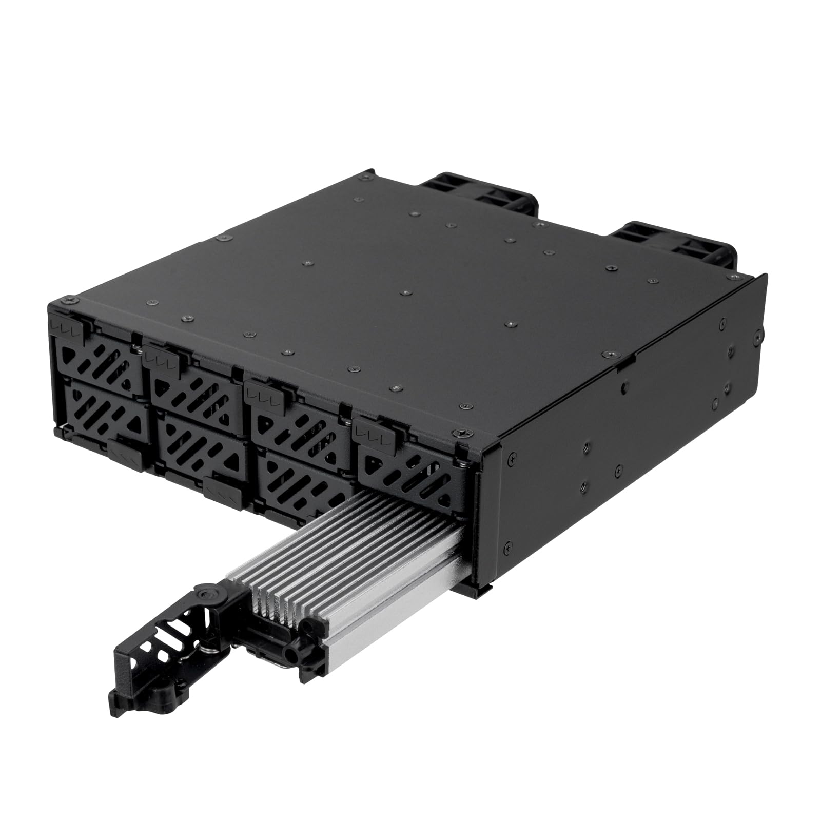Silverstone FSM08-MS - 5,25"-na-8-Bay-M.2-SSD obudowa dysku wewnętrznego, SST-FSM08B-MS
