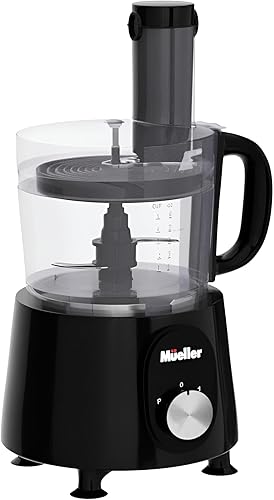 Mueller Ultra Prep Food Processor Chopper for Dicing, Slicing, Shredding, Mincing, and Pureeing, Food Chopper for Vegetables, Meat, Grains, Nuts, 8 de MUELLER HOME