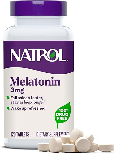 Natrol Tabletas de melatonina de 3 mg de ayuda para dormir, duerme más rápido, permanece dormido por más tiempo, melatonina 99% pura, suplemento