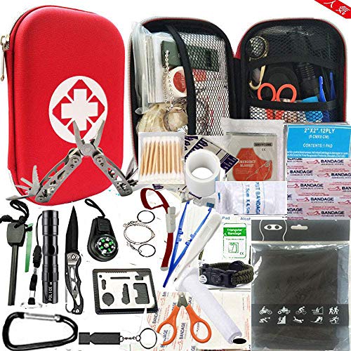 hosum 救急セット ファーストエイド キット 災害 登山 アウトドア サバイバル 旅行 自宅 携帯用 緊急応急 救急箱