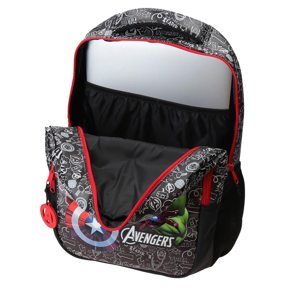 Marvel Joumma Team Avengers Zaino Scolastico Nero 28x42x14 cm PVC 16,46L