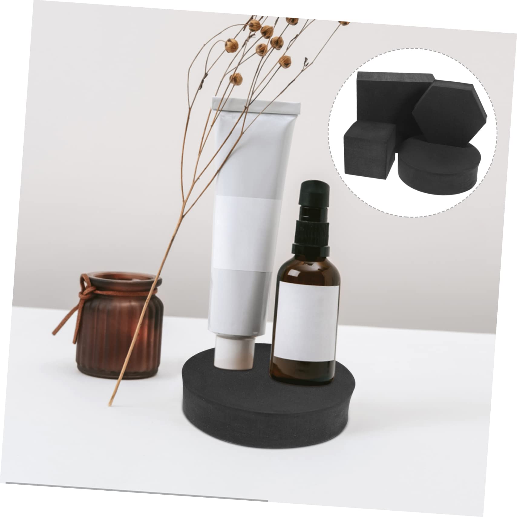 Hemobllo 3 Set Di Oggetti Di Scena Per Foto A Cubo Geometrico Set Di Oggetti Di Scena Per Prodotti Cosmetici Per Fotografia Oggetti Di Scena Decorativi in ​​schiuma A Cubo 4 Pezzi * 3