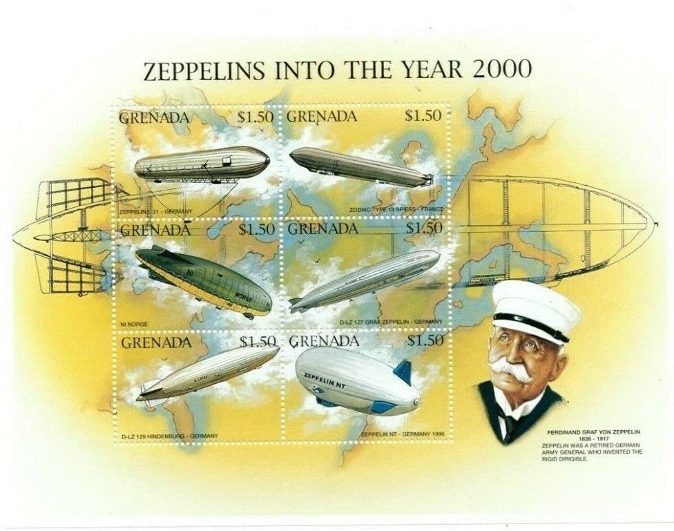 Grenada 1996 Zeppelins Into The Year Ferdinand GRAF Von Stamp M/S MNH