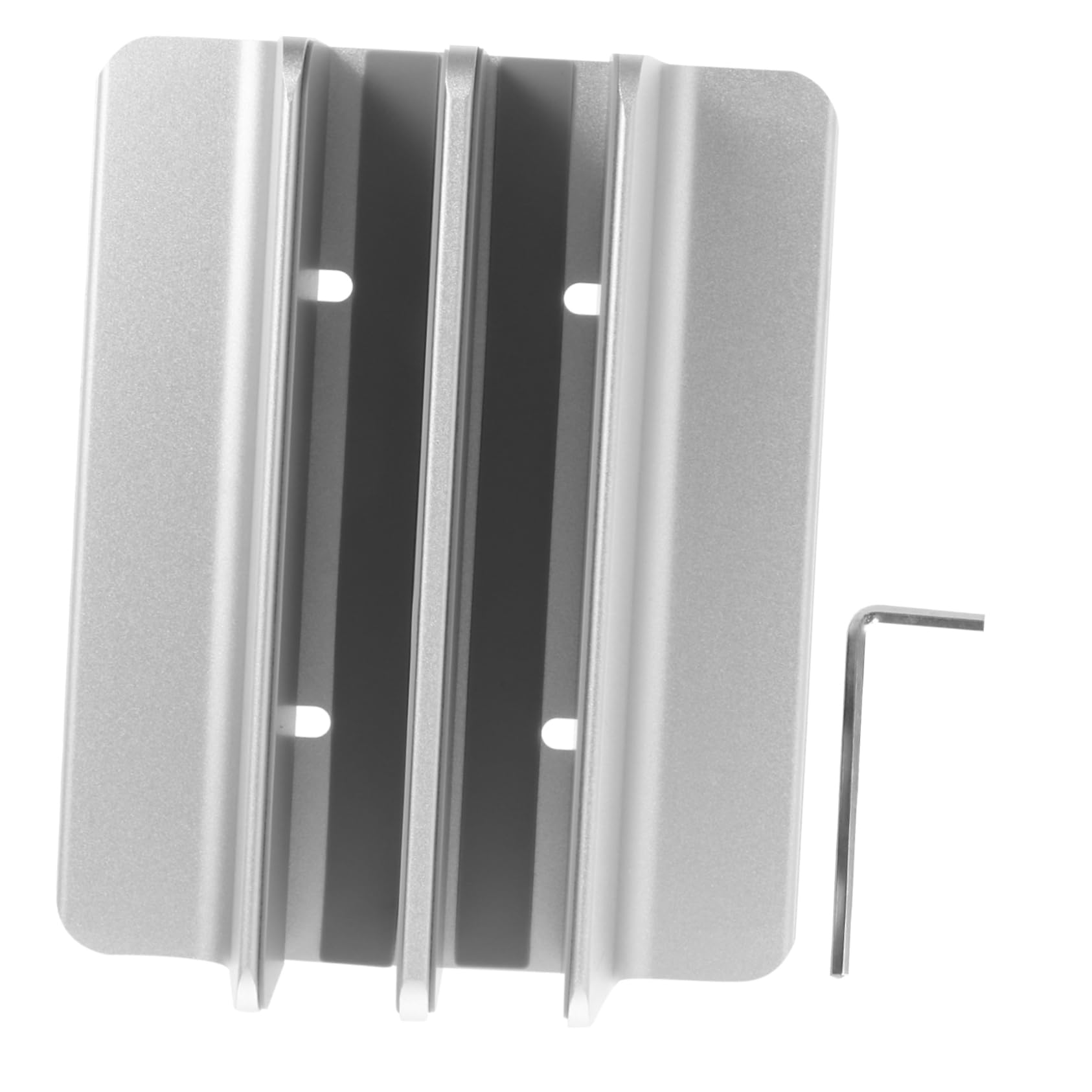DOITOOL Supporto Verticale per Laptop Doppio Slot Supporto Verticale per Tablet da Scrivania in Lega di Alluminio Regolabile Protezione in Silicone