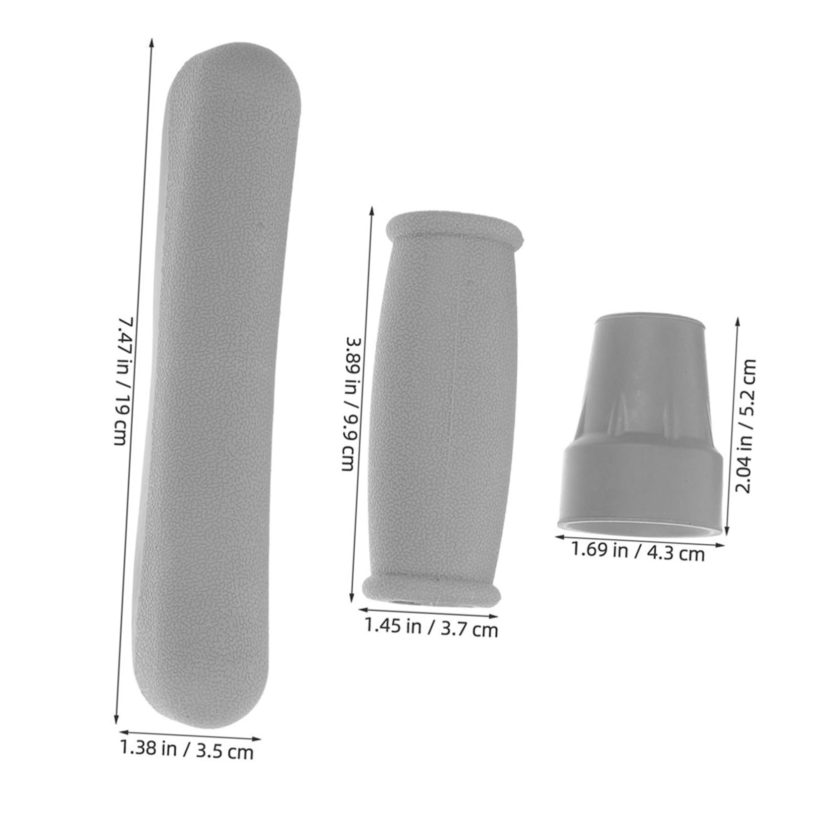 4 Juegos De Fundas Para Cojines De Mango De Bastón Fundas Para Almohadillas De Muletas Puntas De Goma Para Andador Accesorios Para Muletas De Antebrazo Accesorios Para