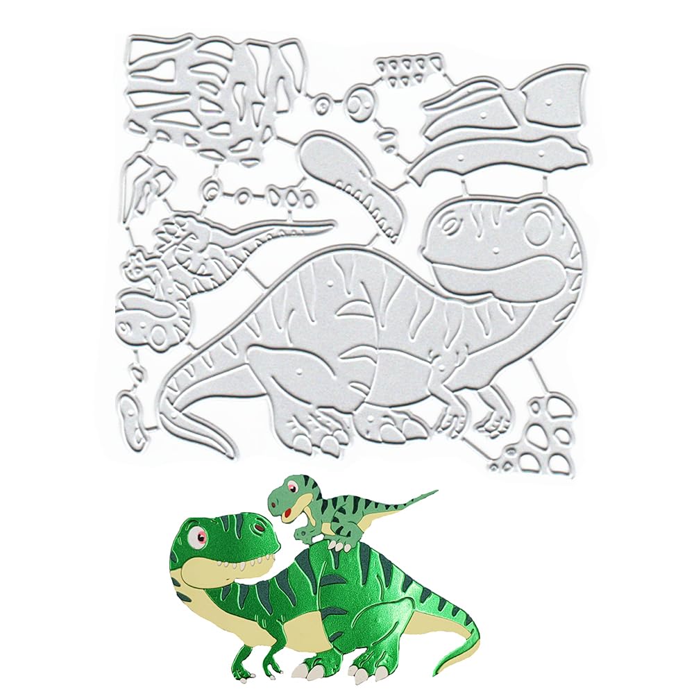 Metal Tyrannosaurus Rex Dinosaur Die Cuts Cutting Dies Embossing Stencils Template Mould for Card Making Decoration and DIY Scrapbooking Album