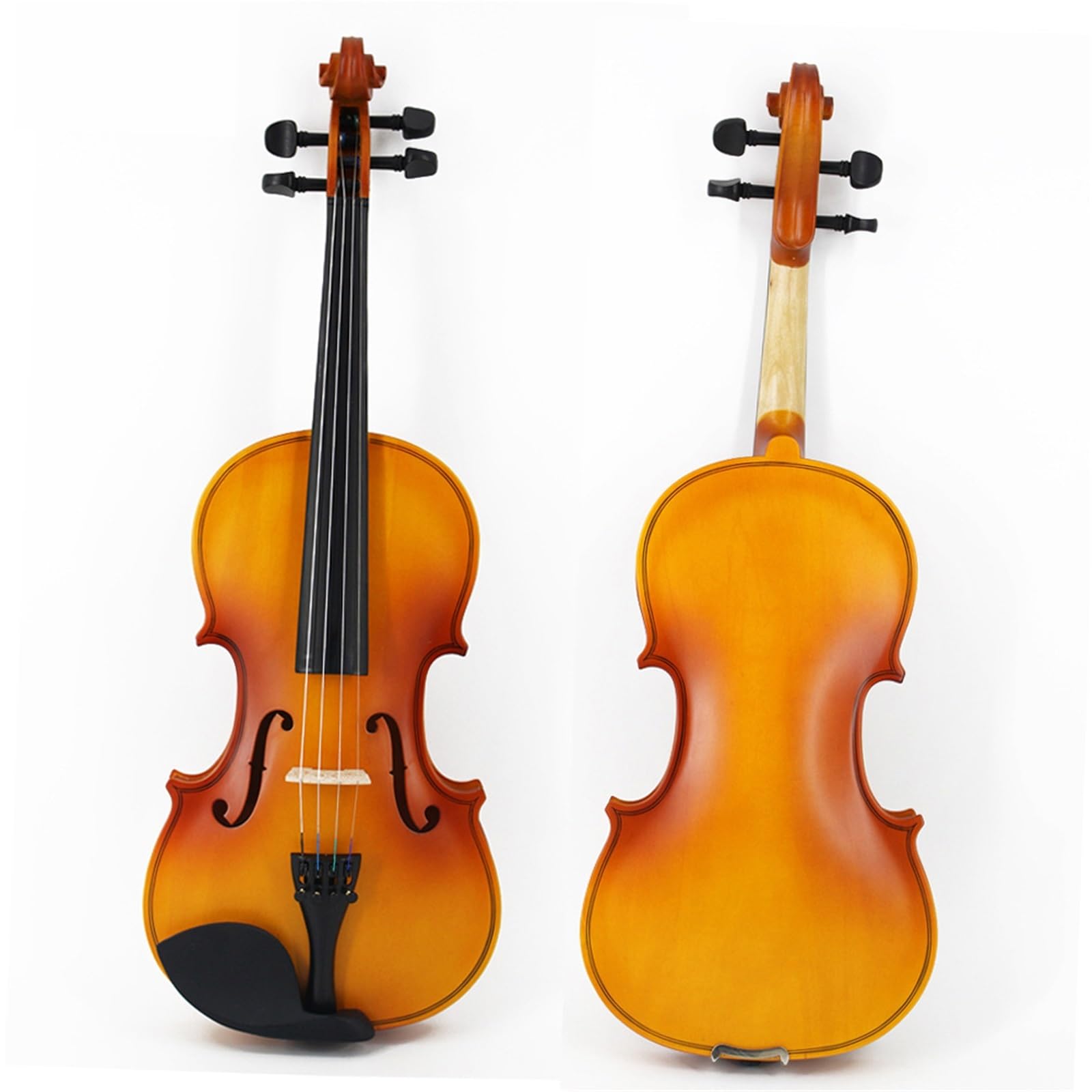Violino Set 4/4 3/4 1/2 1/4 1/8 Dimensioni Violino Opaco Compensato Principiante Pratica Violino Universale(4/4)