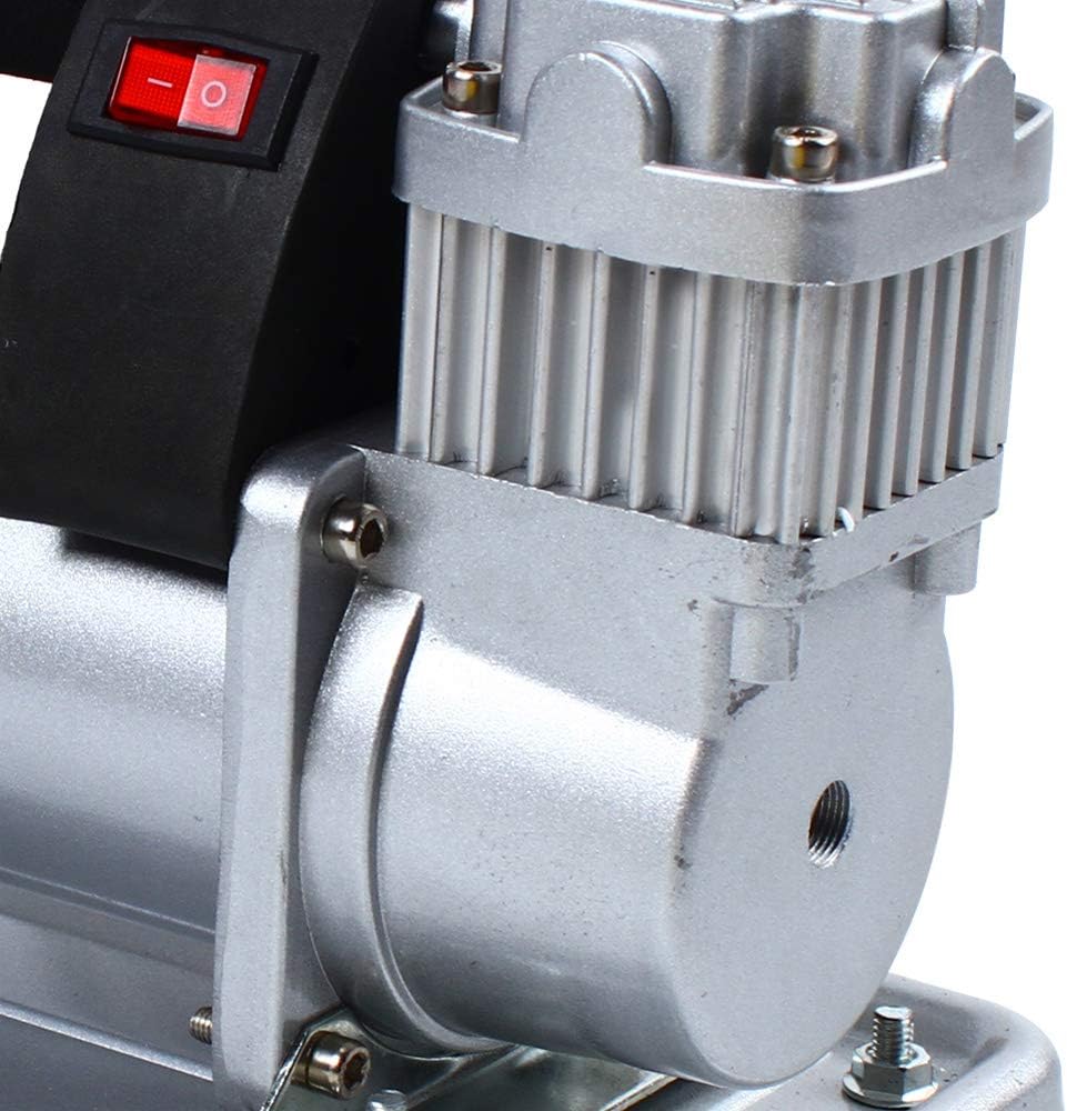 150-200PSI Portable Air Compressor Pump Dual Cylinder Tire Inflator Car US STOCK