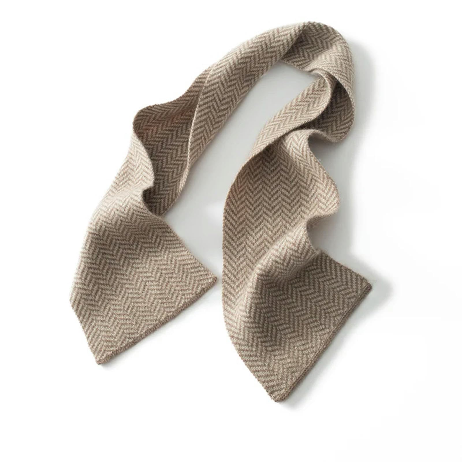 MdybF Schal Kaschmirschal Frauen Und Männer Winter Warmer Gestrickter Klassischer Streifen Kurzer Schals Damen Erwachsene Schal