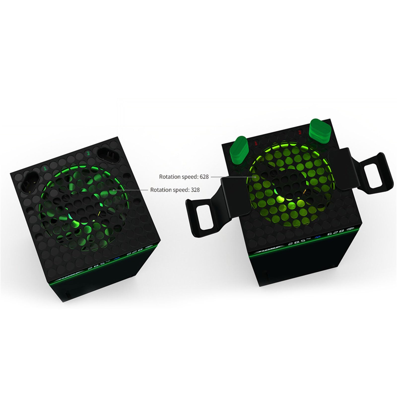 Supporto per ventola di raffreddamento RGB per console host, 3 velocità, regolabile, dissipazione del calore, console di gioco