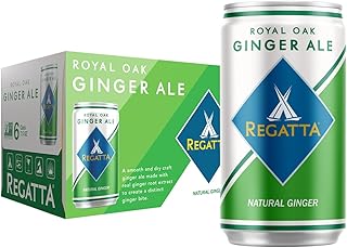 Royal Oak Ginger Ale by Regatta, Case of 24 Sleek Mini Cans, 7.5oz Each,...