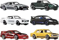 Hot Wheels Collector Veículo de Brinquedo Pacote Carros Japoneses para crianças a partir de 3 anos