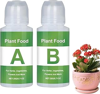 Hydroponische Nährstoffe,2 x 20g A und B Nährlösung für Hydroponik Systeme | Dünger für Pflanzen - Für Die Anwendung Im Garten Auf Dem Rasen Für Zimmerblumen Und Das