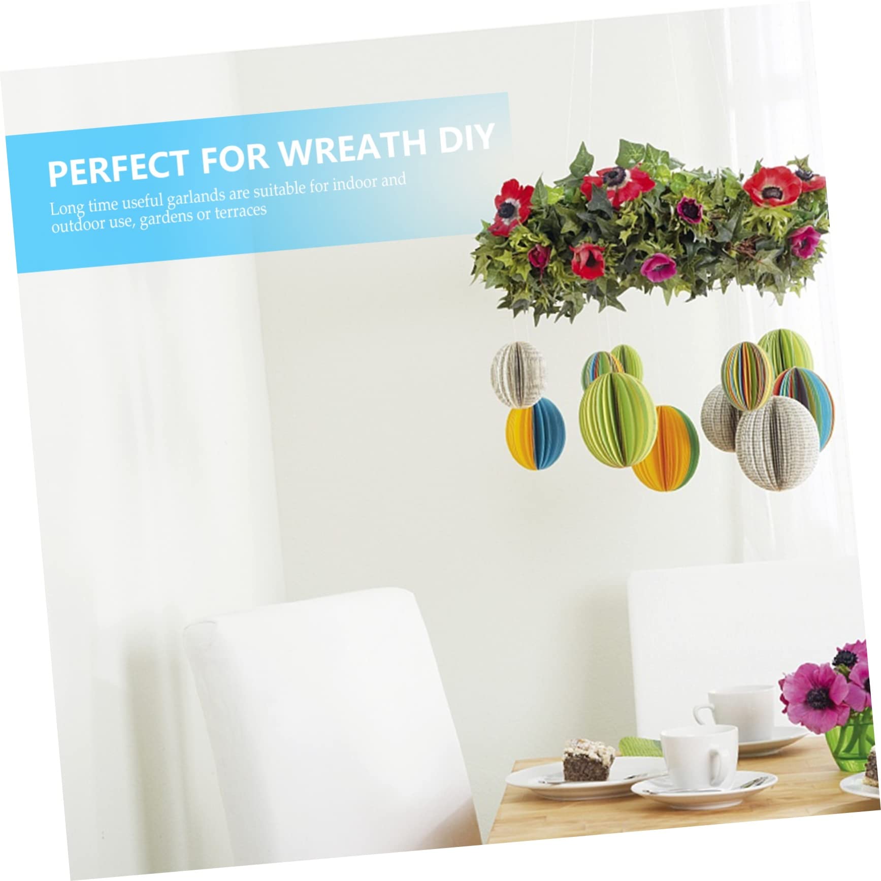 Ciieeo 4 Stck Stabile Eisenkranz Ringe Grüner Draht Kranzrahmen für DIY Blumenkränze Kreative Wand und Festtagsdeko Robustes Material für Weihnachten Hochzeit und Feierlichkeiten