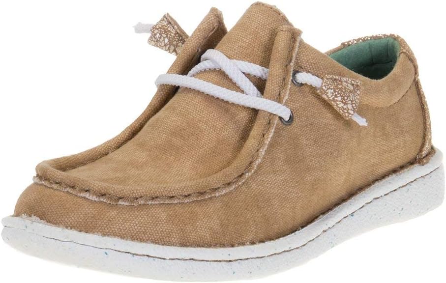 Justin Women's Hazer Shoes Moc Toe Honey 6.5 M