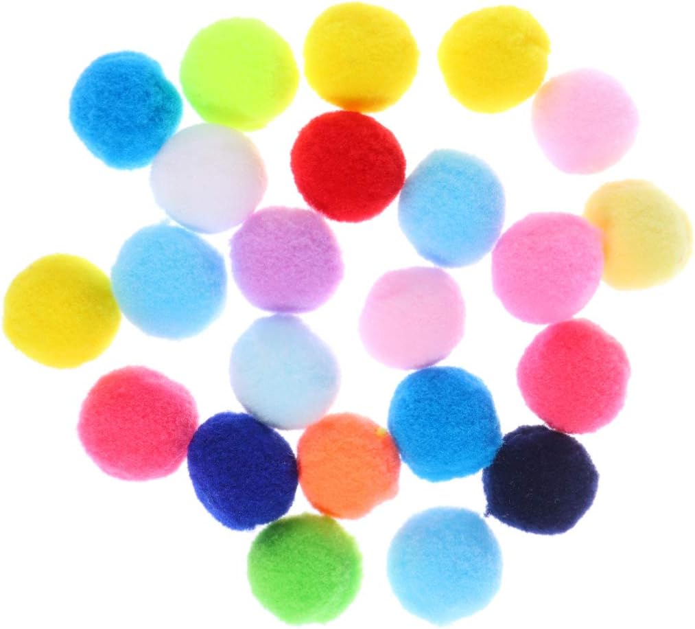 supvox 100pcs craft pom poms elastic pompoms balls small pom poms for diy arts hobby supplies creative kindergarten prop decorations (mixed color), A6HF1456F064012MB