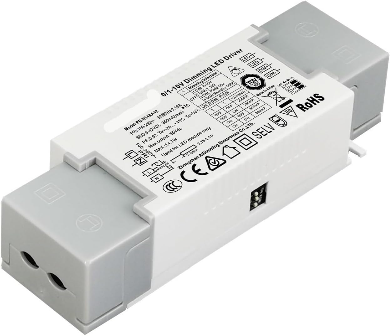 N14ACA can Match PLC Flicker-Free 0-10V dimming and Color Adjustment Power Supply