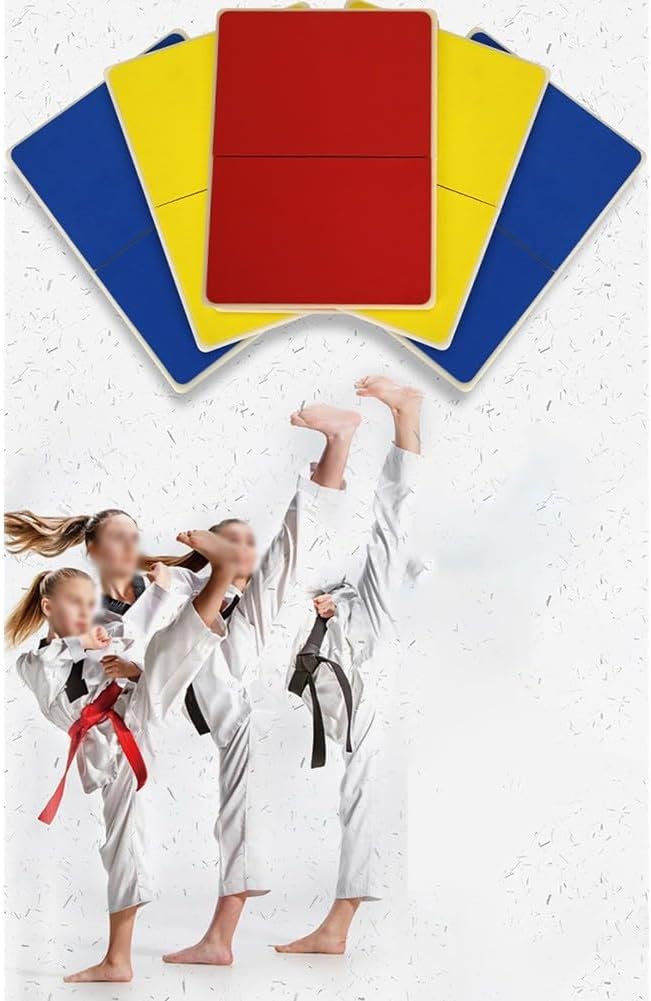 Taekwondo Rebreakable Training Board High-Strength ABS Martial Arts Break Board with Rounded Edges for Karate Kickboxing Boxing Multiple Thickness Options(black（over 20 years）)