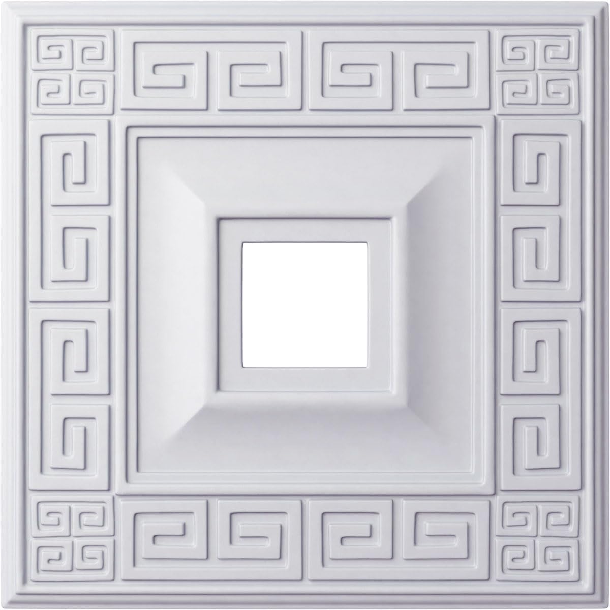 Ekena Millwork CM18ER 18-Inch x 18-Inch x 3 1/2-Inch ID x 1 1/8-Inch Eris Ceiling Medallion