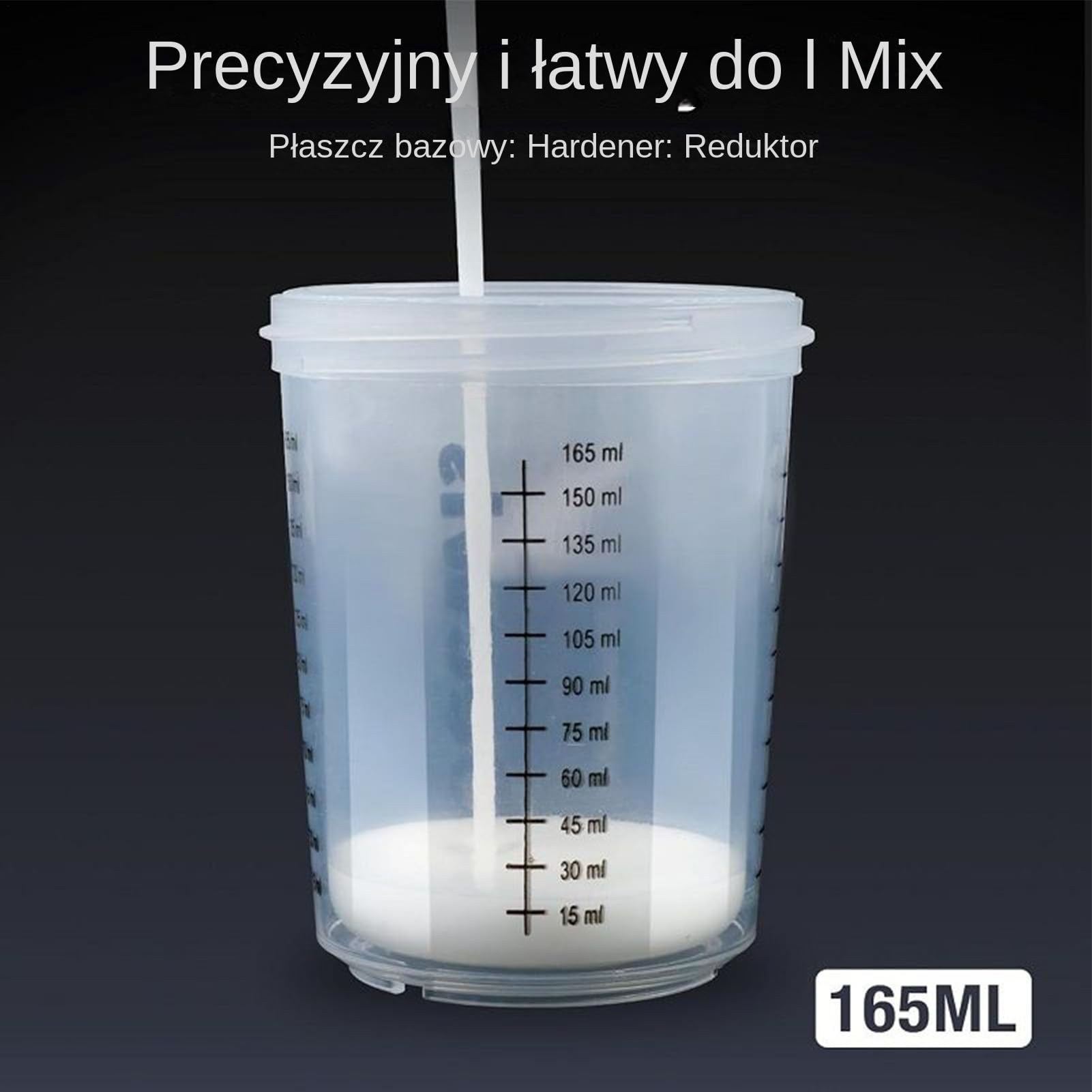 Kubki Do Mieszania Farby Pojemność 165ml Do Precyzyjnego Odmierzania | Wielofunkcyjne Akcesoria Dla Modelarzy I Majsterkowiczów