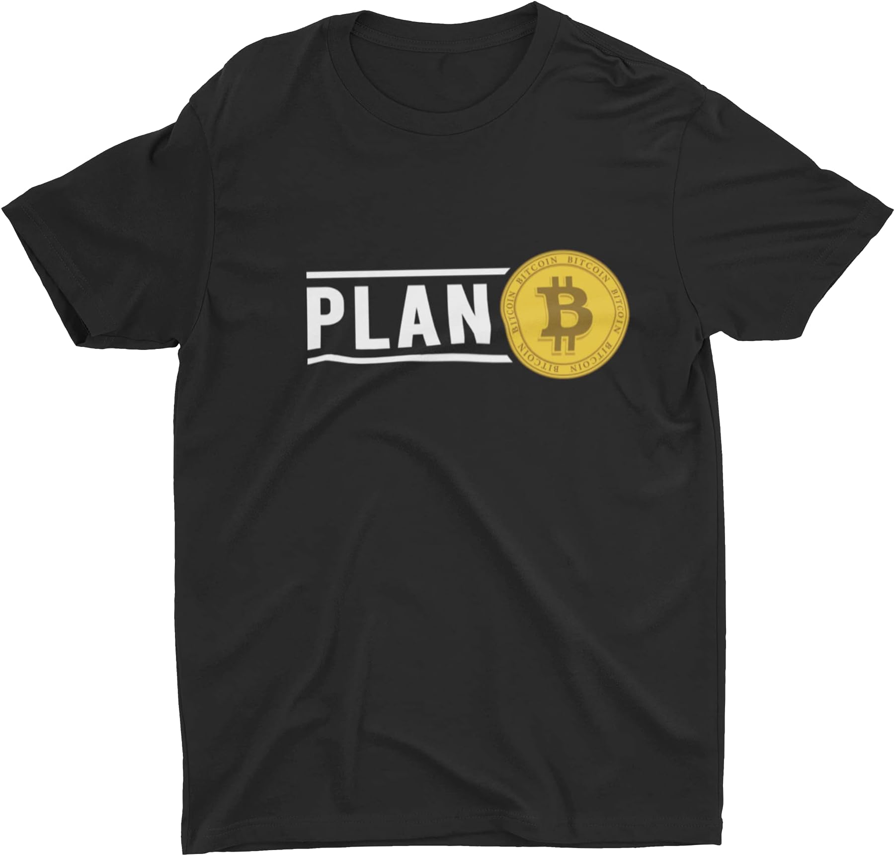 Plan B - 100% Cotton Black T-shirt/Bitcoin/Crypto/Traders/Gift for Birthday, Anniversary