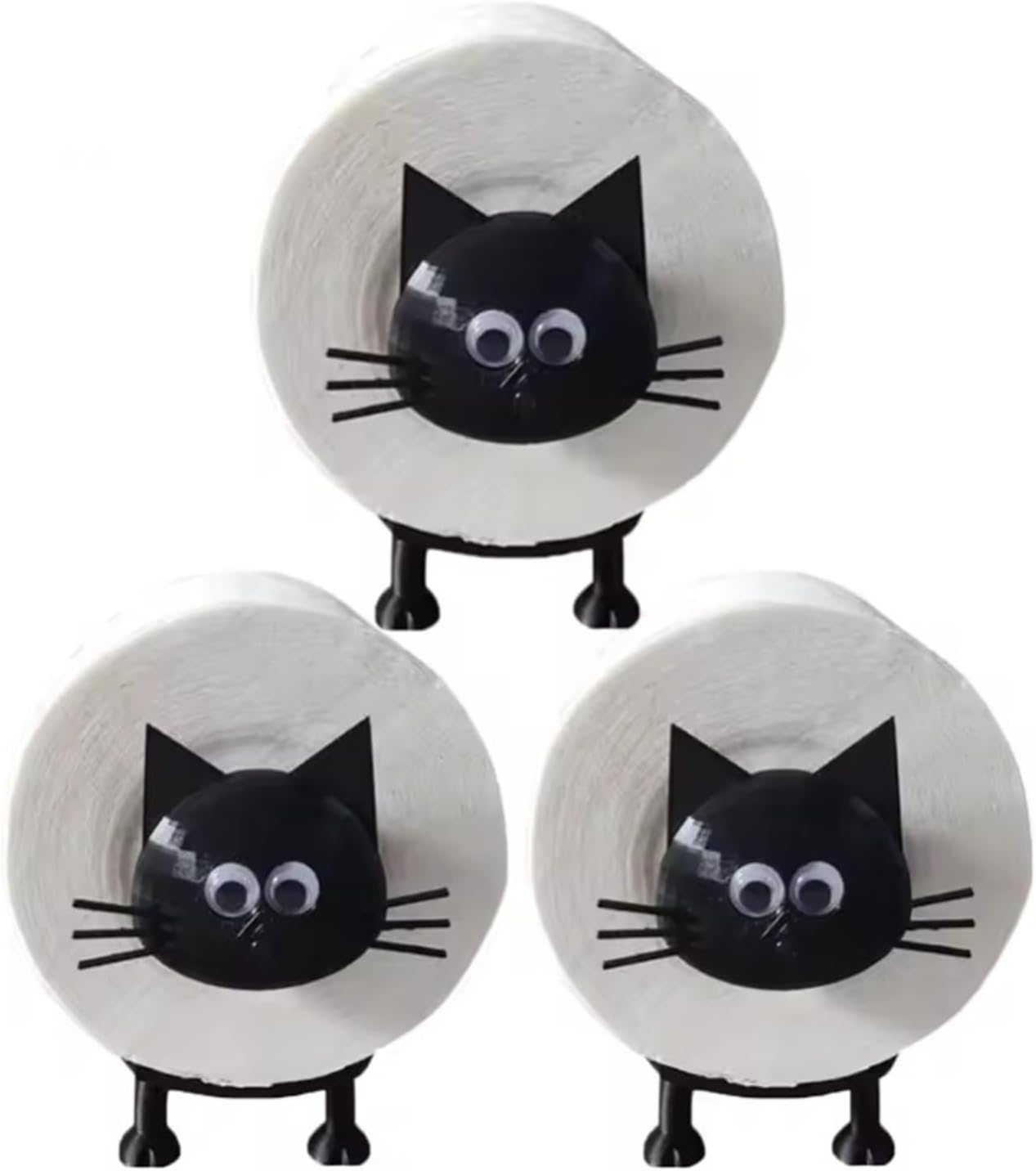 1/3pcs Sheep Toilet Roll Holder Funny Toilet Paper Holder Free Standing Bathroom Set Cute Black Sheep Roll Rack Bathroom Decor(L138PBD)