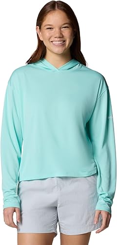 Columbia PFG Solar Hoodie Sweatshirt à Capuche, Gulf Stream, XXL Femme