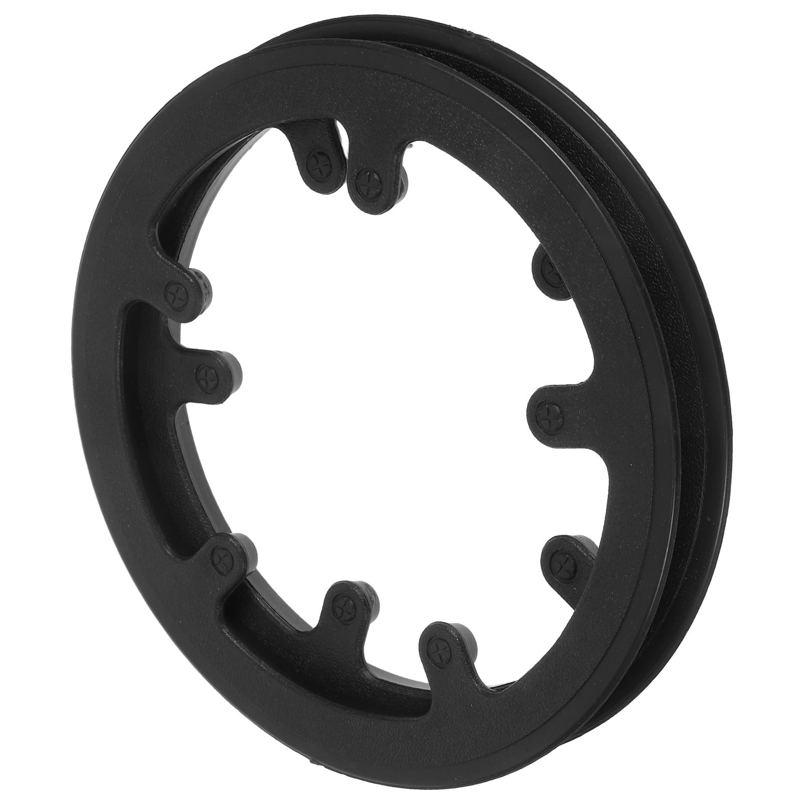 HOUDERCO Bike Chainring Guard with Easy Installation 2pcs Universal Fit Plastic Sprocket Protector Chain Covers for Mountain Biking and City Commuting