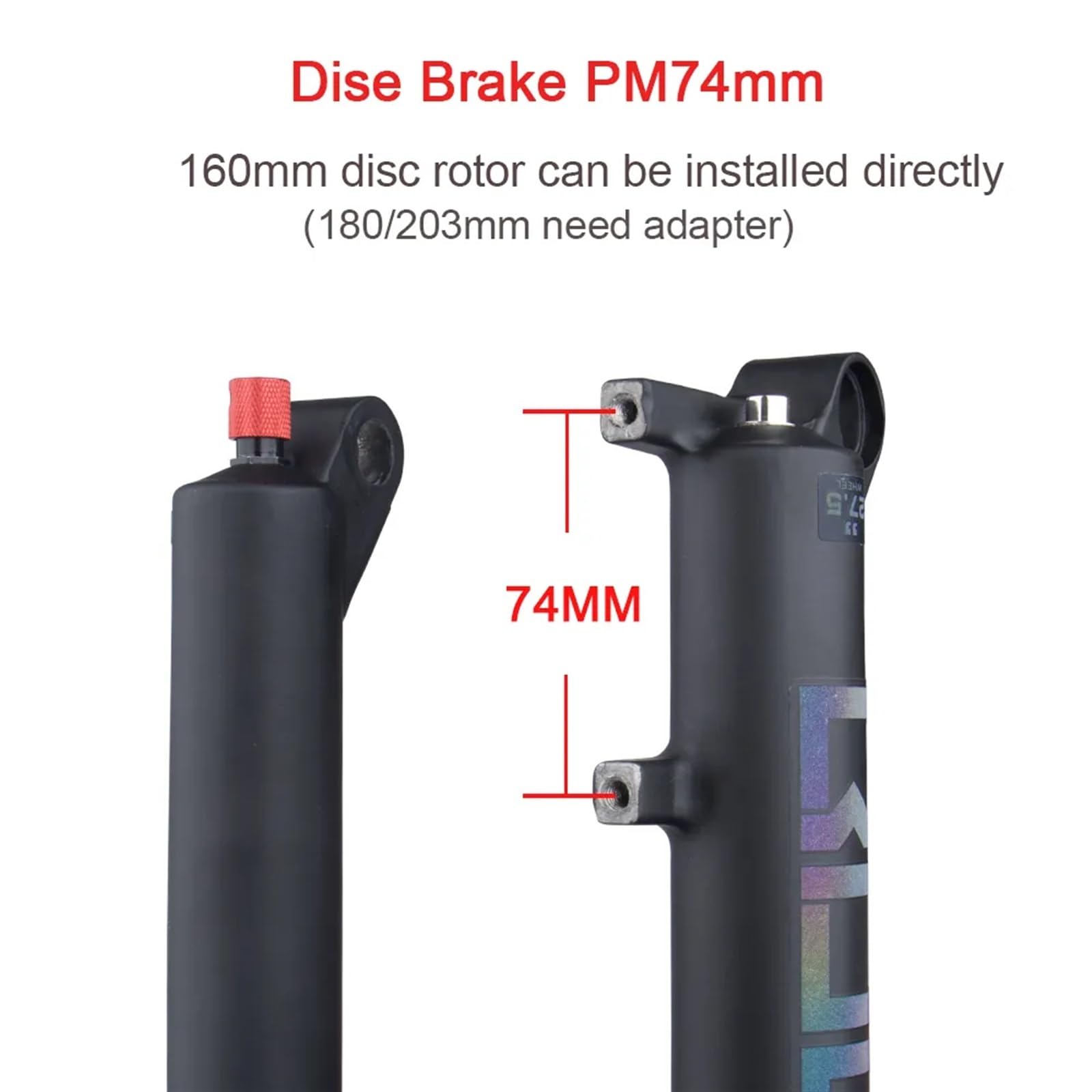 Fourche Suspension VTT BOOST 29" 120/130mm Avec Télécommande - Aluminium - Neuf - Garantie 2 Ans