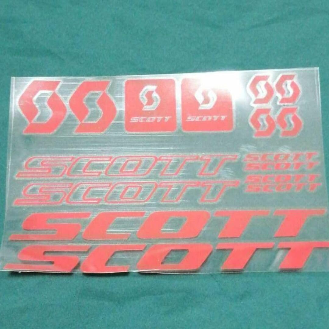 Amazon.co.jp: SCOTT スコット 赤ステッカー ロードバイク 自転車 プロ