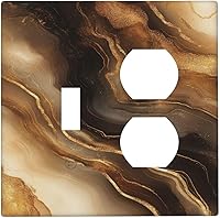 Vista 124 de Cubierta de interruptor de luz de 3 cuadrillas con diseño de flores azules púrpuras, cubierta de placa de pared de triple palanca, arbustos florales