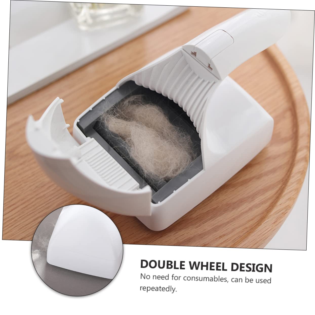 FRCOLOR 2 Pièces Brosse à Poils Animaux Réutilisable pour Vêtements et Éliminateur de Cheveux de Chien avec Réservoir Capacité pour Nettoyage Facile