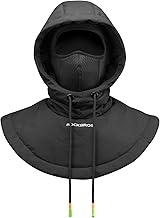 ROCKBROS Cagoules Polaire Homme Balaclava Chaud Coupe-Vent Cache-Cou à Capuchon sous Casque pour Vélo Moto Ski Trottinette