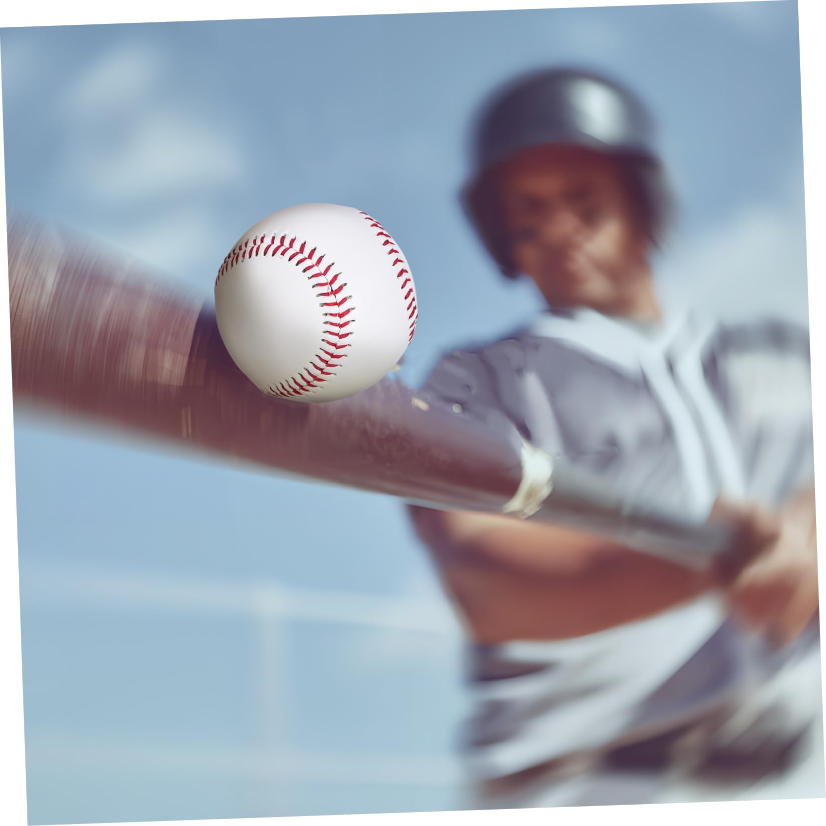 INOOMP Balones de Béisbol de Entrenamiento 12 Piezas Blanco PVC y Virutas