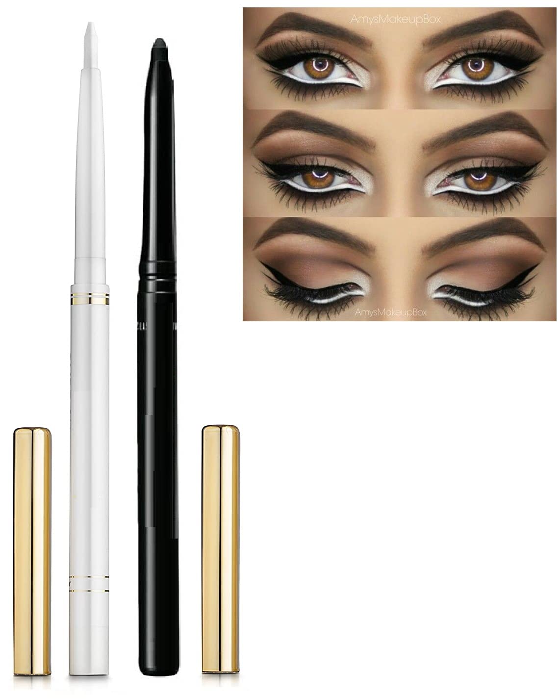 Facejewel Combo of Soft Kajal (White) & Soft Kajal (Black)-image-39